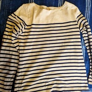 Navy and cream striped sweater from gap. Size medium.